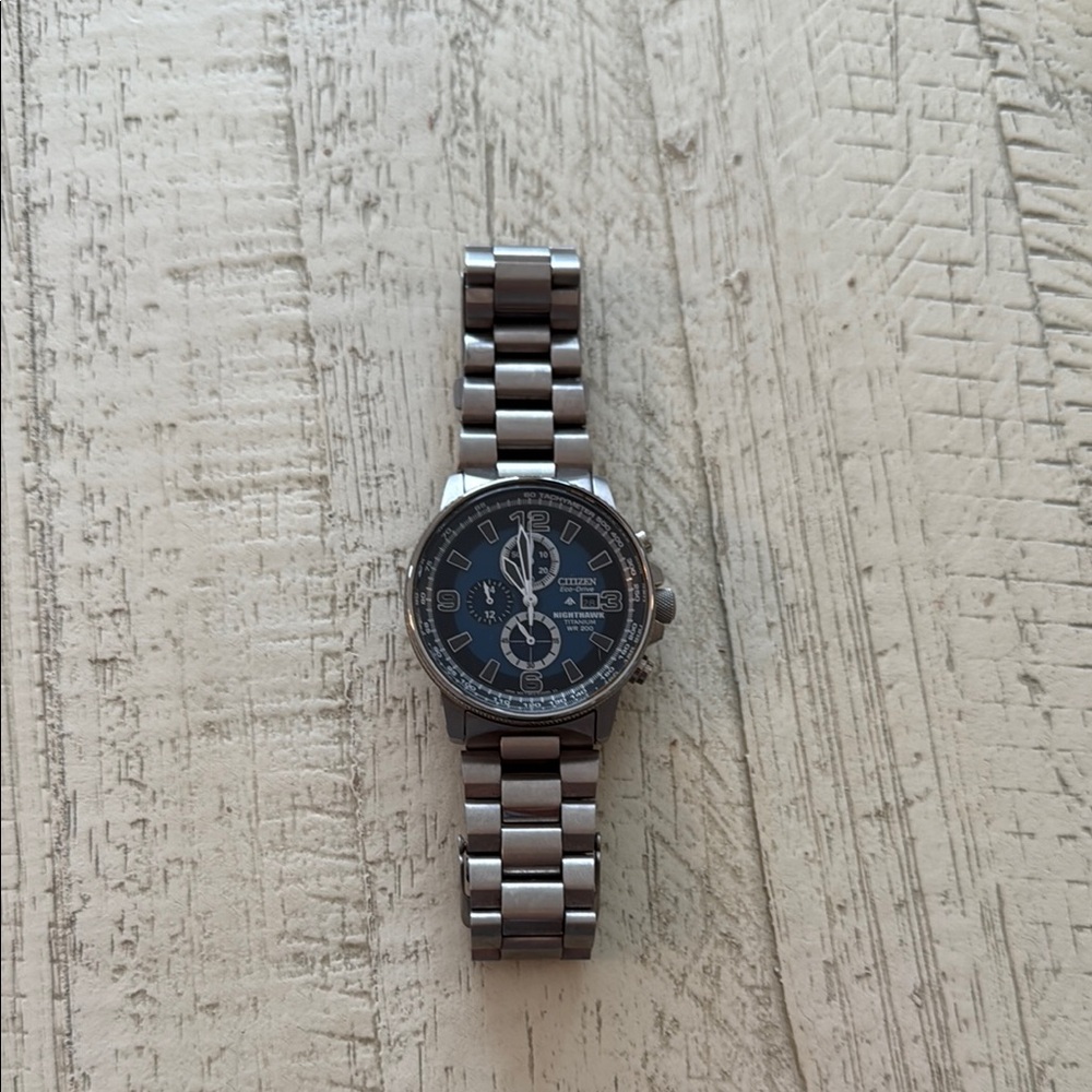 Citizen Nighthawk Titanium Men’s Watch Dark Blue